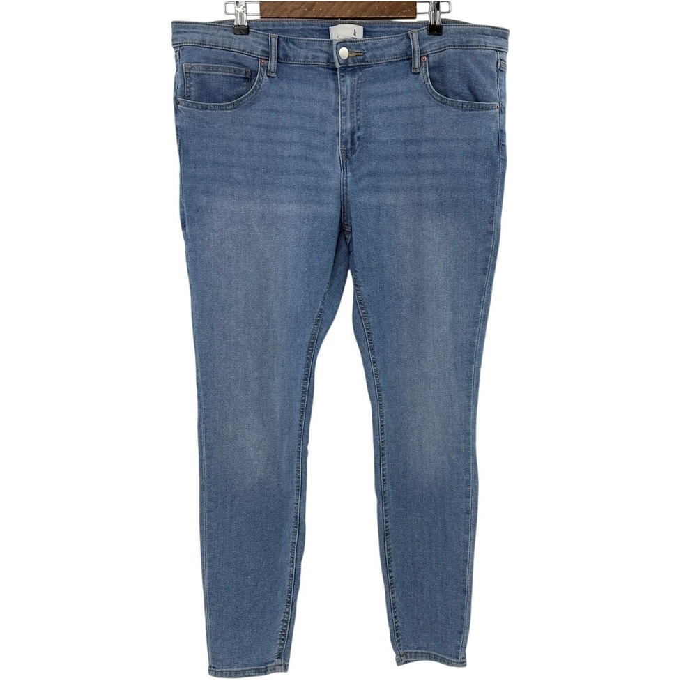 H&M Women Size 18 Mid‎ Wash Denim Skinny Jeans Pants Casual